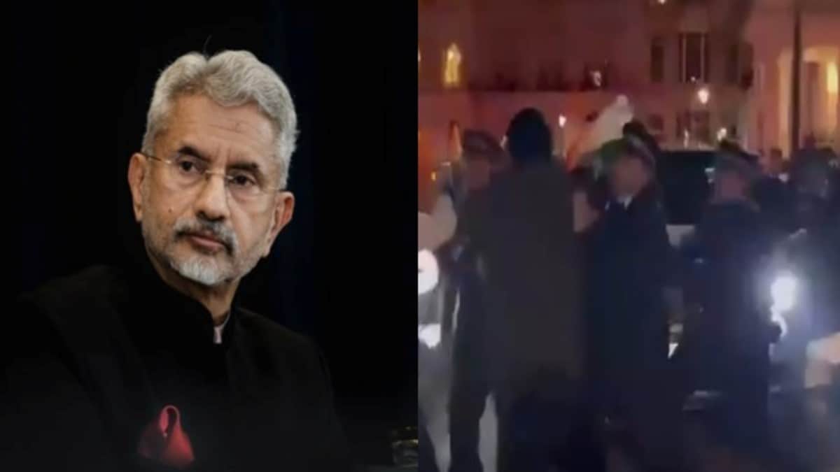 On Wednesday, EAM S Jaishankar's security was breached by a pro-Khalistan protester in the UK. Image: X