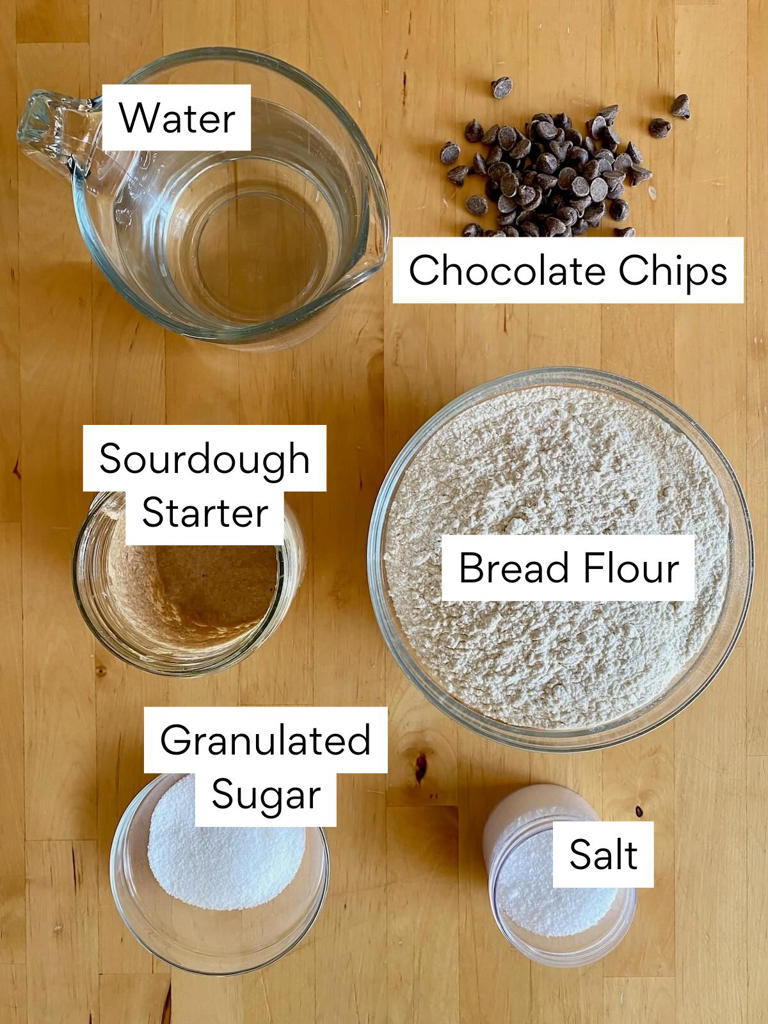 Chocolate chip sourdough bread