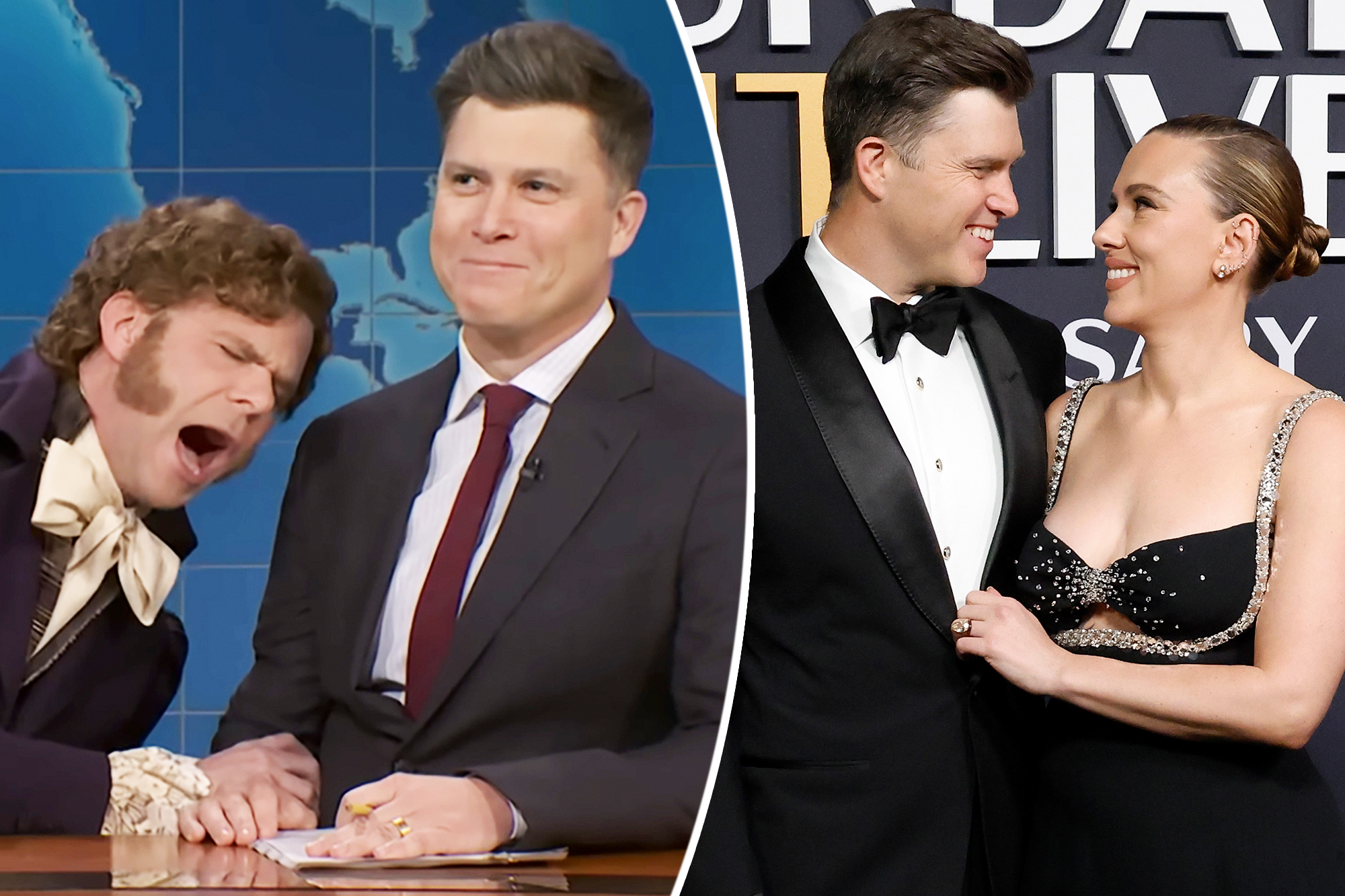 Colin Jost gets roasted on ‘SNL’ for making less money than wife(02)