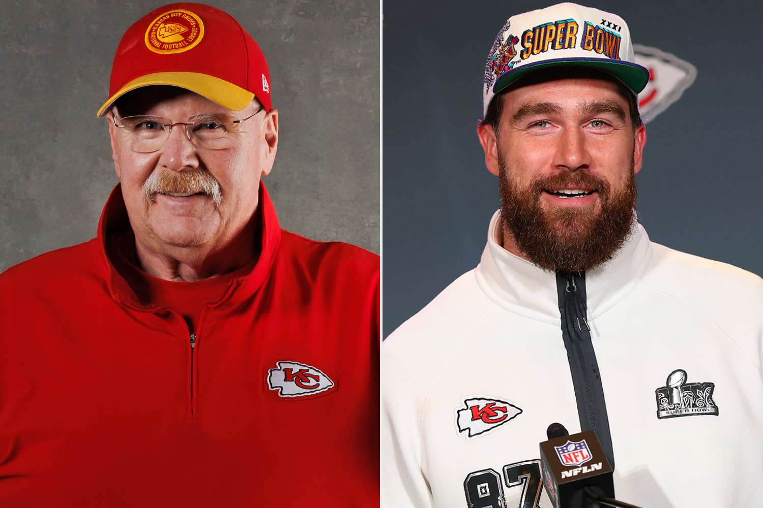 Ryan Kang/Getty; Gregory Shamus/Getty Andy Reid, Travis Kelce