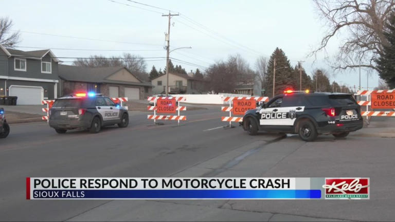 1 man dead in motorcycle crash in southern Sioux Falls