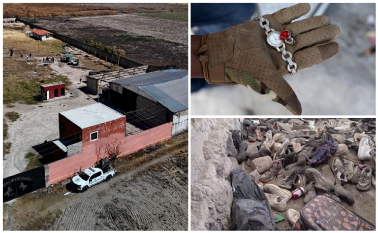 En el lugar se encontraron 400 zapatos, ropa, crematorios clandestinos y cartas