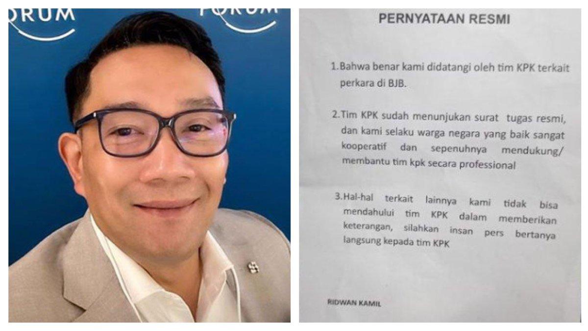 RUMAH DIGELEDAH KPK - Rumah kediaman Ridwan Kamil, Mantan Gubernur Jawa Barat, di Bandung digeledah KPK, diduga terkait kasus korupsi Bank Jabar Banten (Instagram @ridwankamil | Kompas)