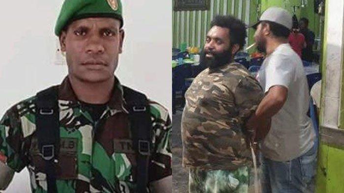 PECATAN TNI - Tim gabungan dari Polres Keerom dan Satgas Operasi Damai Cartenz menangkap tiga orang terduga penyelundup senjata api (senpi) untuk Kelompok Kriminal Bersenjata (KKB) Puncak Jaya pimpinan Lerimayu Telengen, Jumat (7/3/2024). Foto kiri: Yotam Bugiangge. (kolase tribun papua/istimewa)