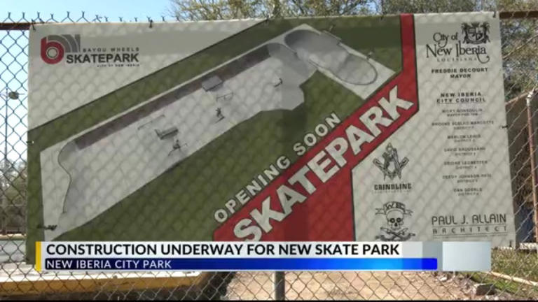 Construction begins for new skatepark in New Iberia City Park