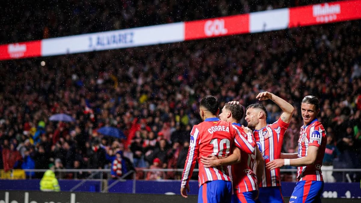 Susunan Pemain PSV Eindhoven vs Atletico Madrid: Julian Alvarez Dikelilingi Giuliano Simeone dan Thi