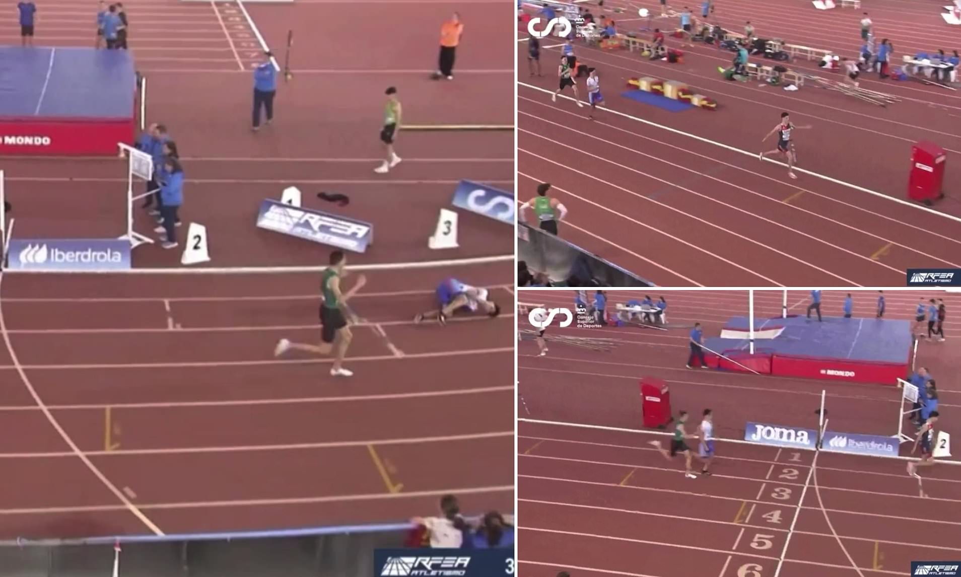 Shocking moment athlete is disqualified after breaking golden rule in