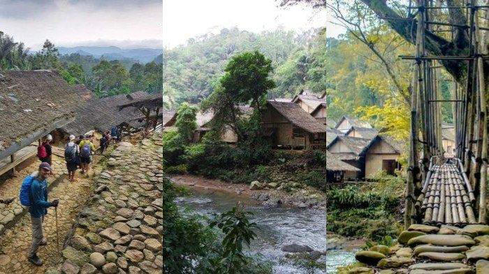 Kolase perkampungan dan alam Baduy Luar. (Kolase Tribun Banten/Instagram)