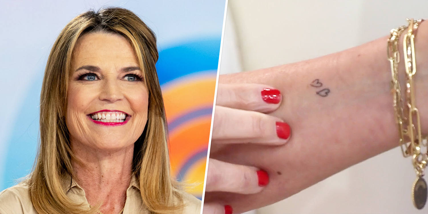 Savannah Guthrie's kids designed her 2nd tattoo. See the final product(02)