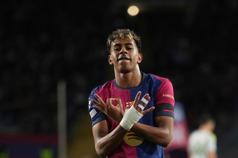 O Λαμίν Γιαμάλ της Μπαρτσελόνα Associated Press/Emilio Morenatti