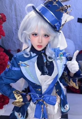 《原神》芙宁娜傲娇版COS：气呼呼的样子好可爱，男友视角简直绝了