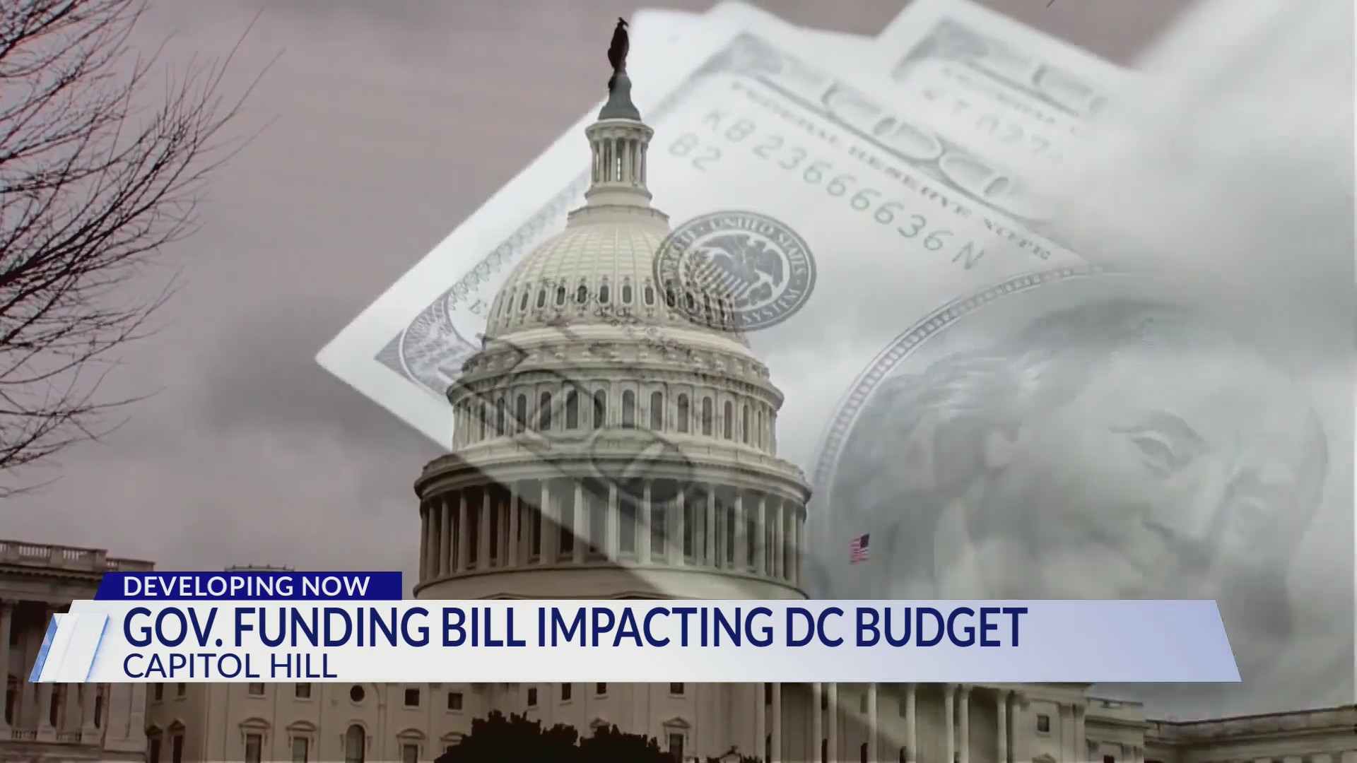 Government funding bill impacting DC budget