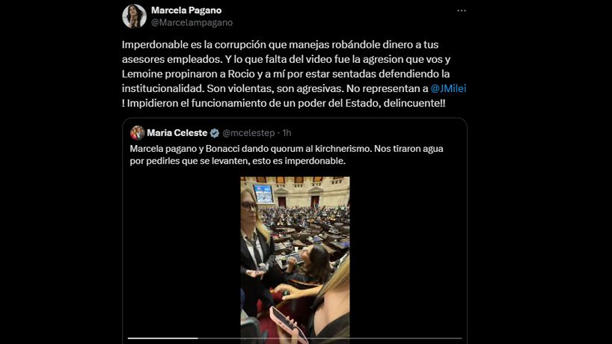 Tweet de Pagano que desató el enfrentamiento