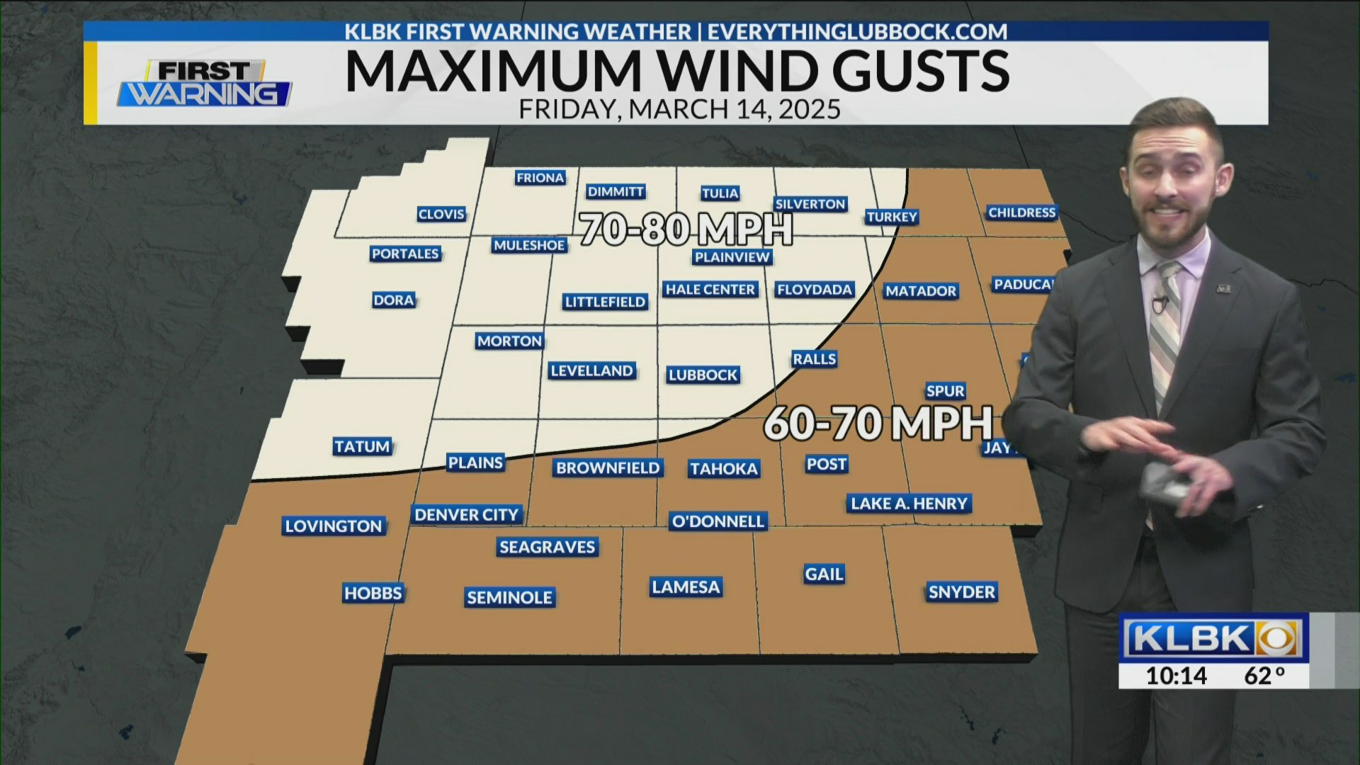 KLBK Weather 10 PM Update | Wednesday, March 12, 2025