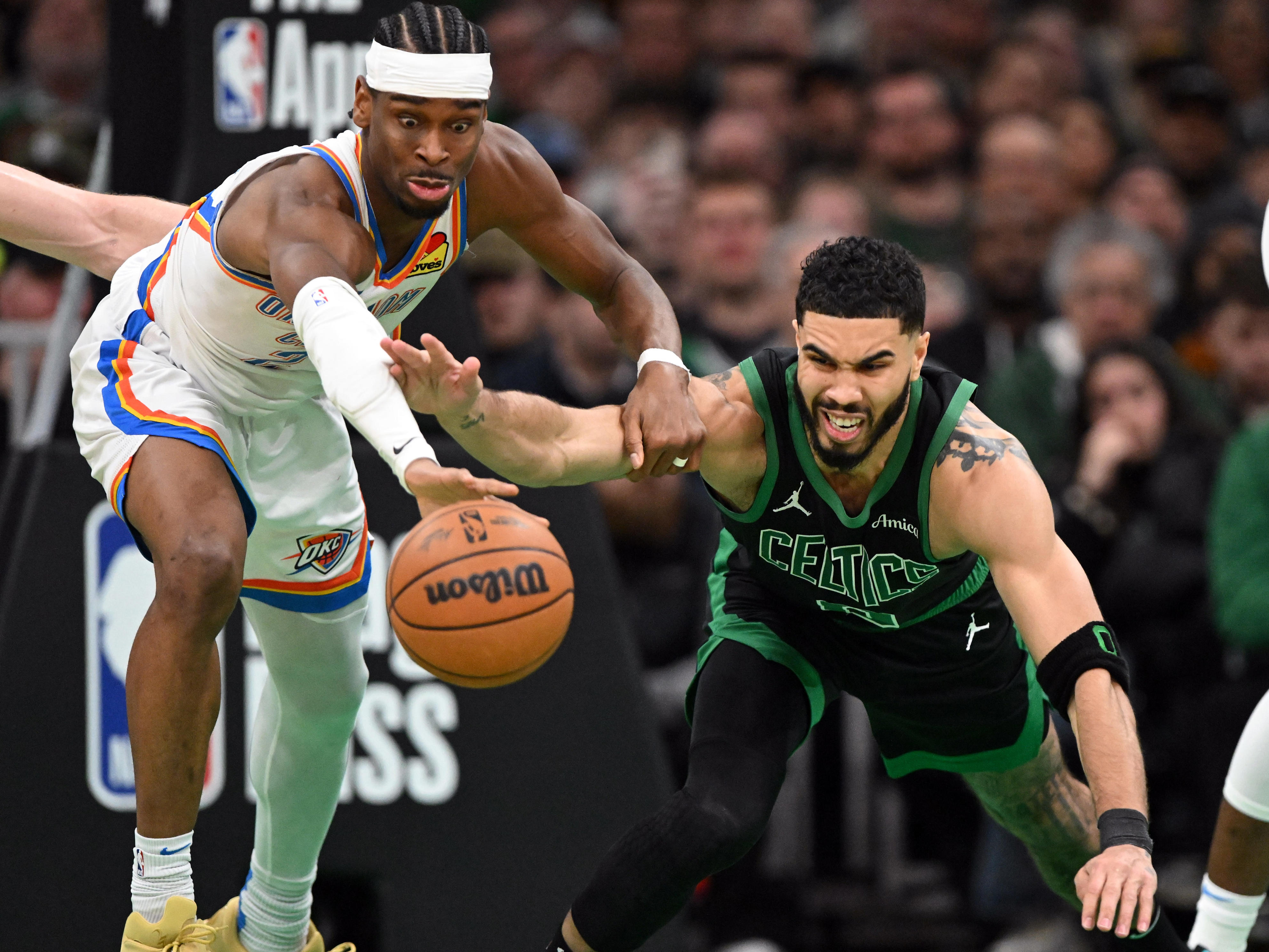 Celtics star Jayson Tatum downgraded ahead of Thunder matchup