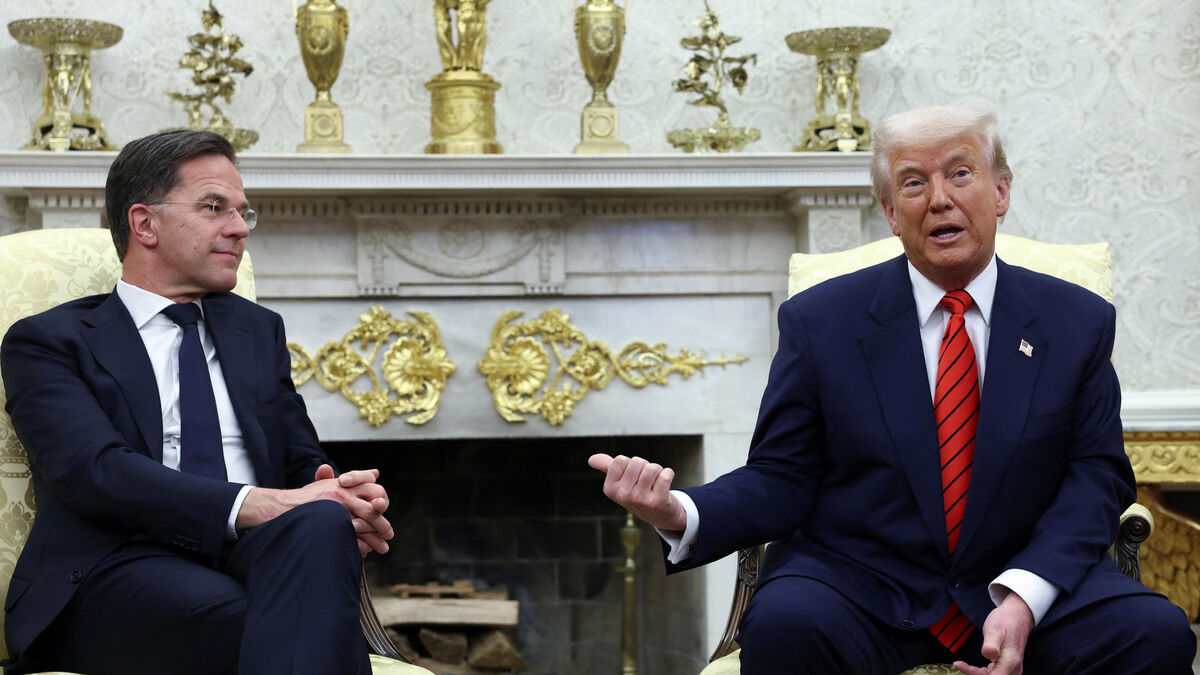 « S’agissant du Groenland et de rejoindre ou non les États-Unis, je vais rester en dehors de cette discussion », a déclaré Mark Rutte, en ajoutant qu’il ne voulait pas « entraîner l’Otan là-dedans ». REUTERS/Evelyn Hockstein