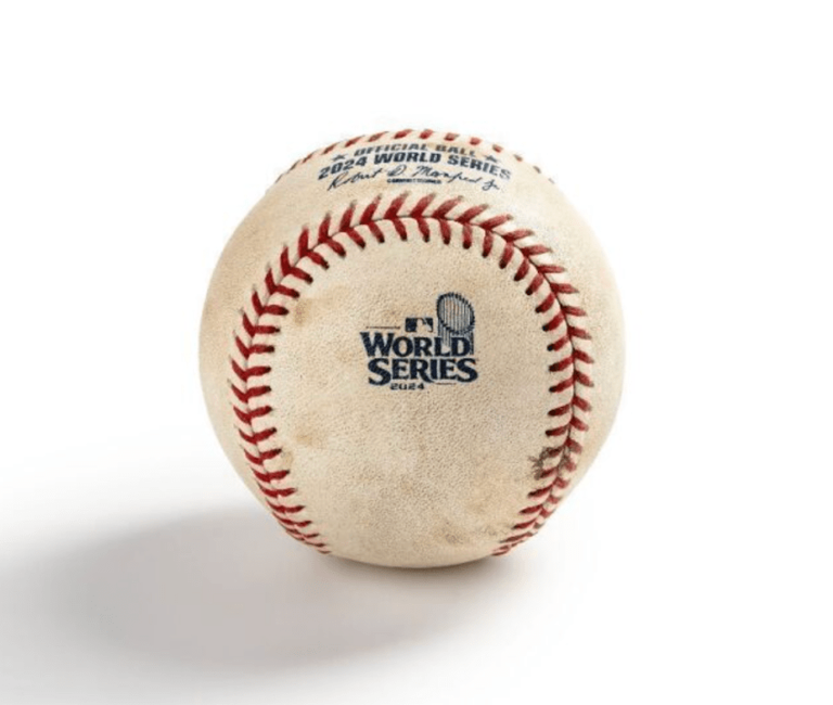 Dodgers’ 2024 World Series final pitch ball to be auctioned for fire relief