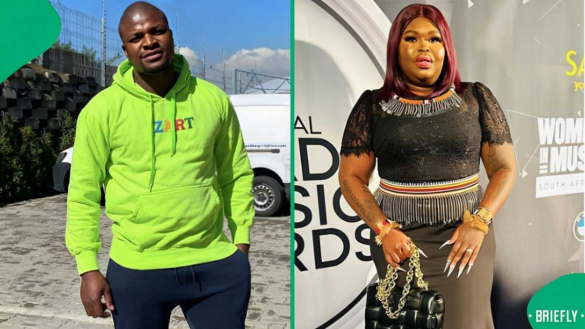 SA cringes at old video of Gogo Maweni and husband Sabelo Mgube: "He's  forcing love for survival"