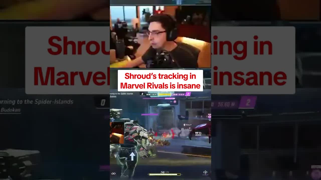 Shroud's tracking in Marvel Rivals is Insane
