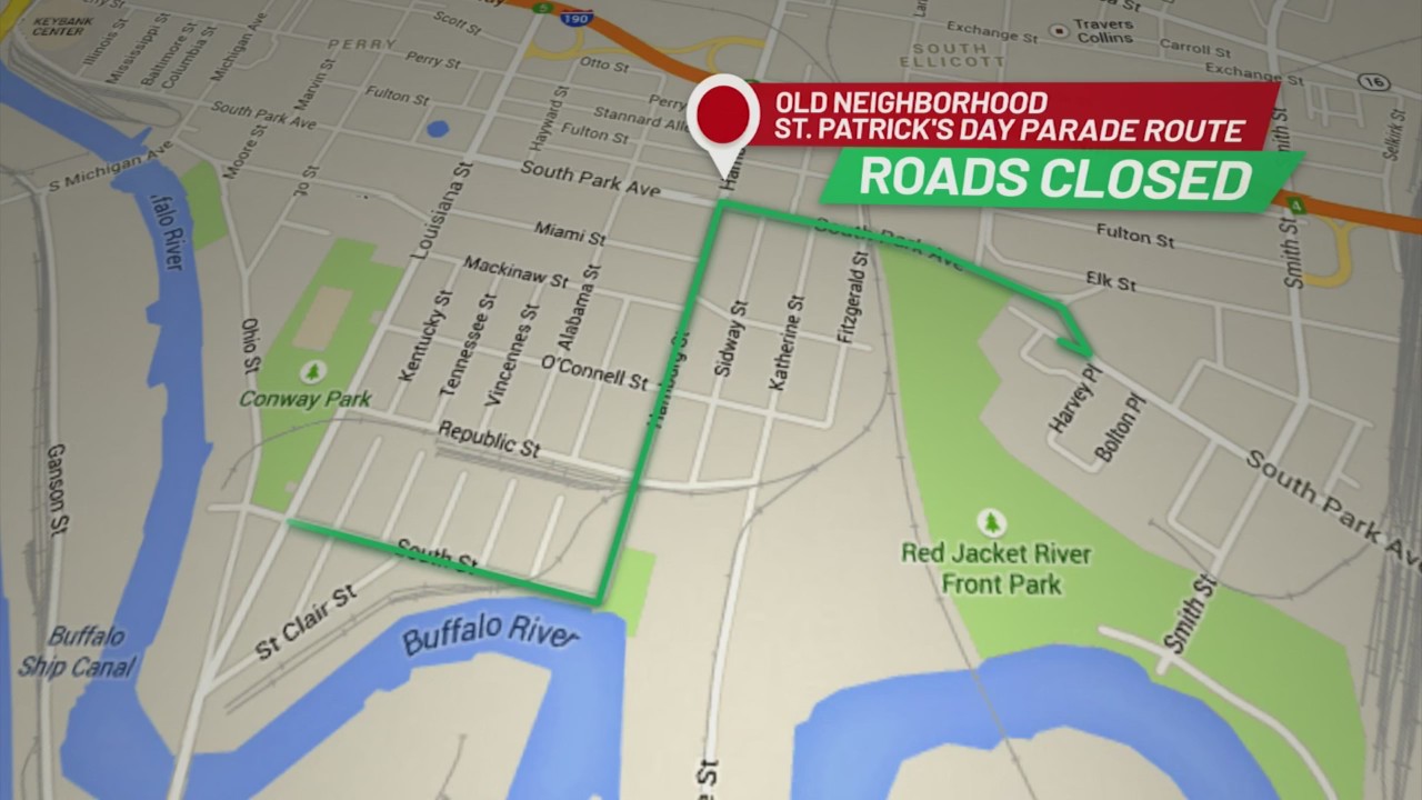 saint patricks day 2025 route