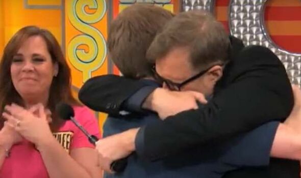 Drew Carey choked up as he parted ways with a price is right team member.