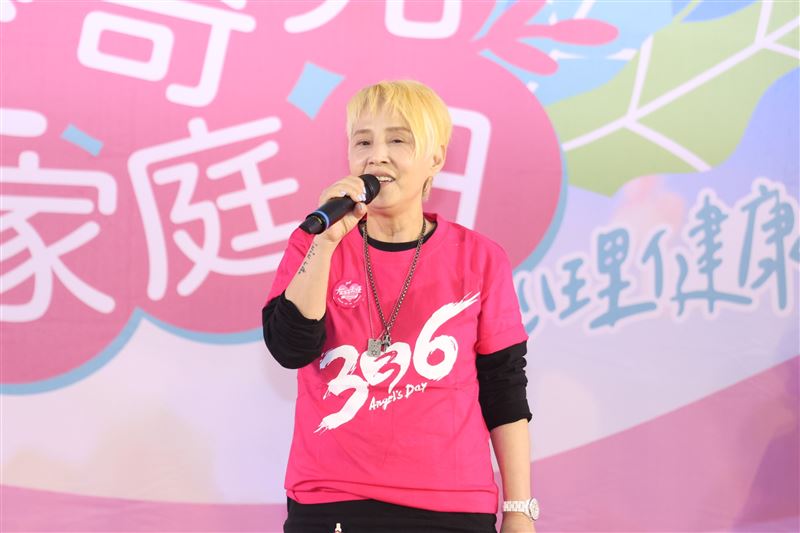 李明依今天出席天使心社會福利基金會舉辦的「336愛奇兒家庭日」活動。（圖／記者鄭孟晃攝影）