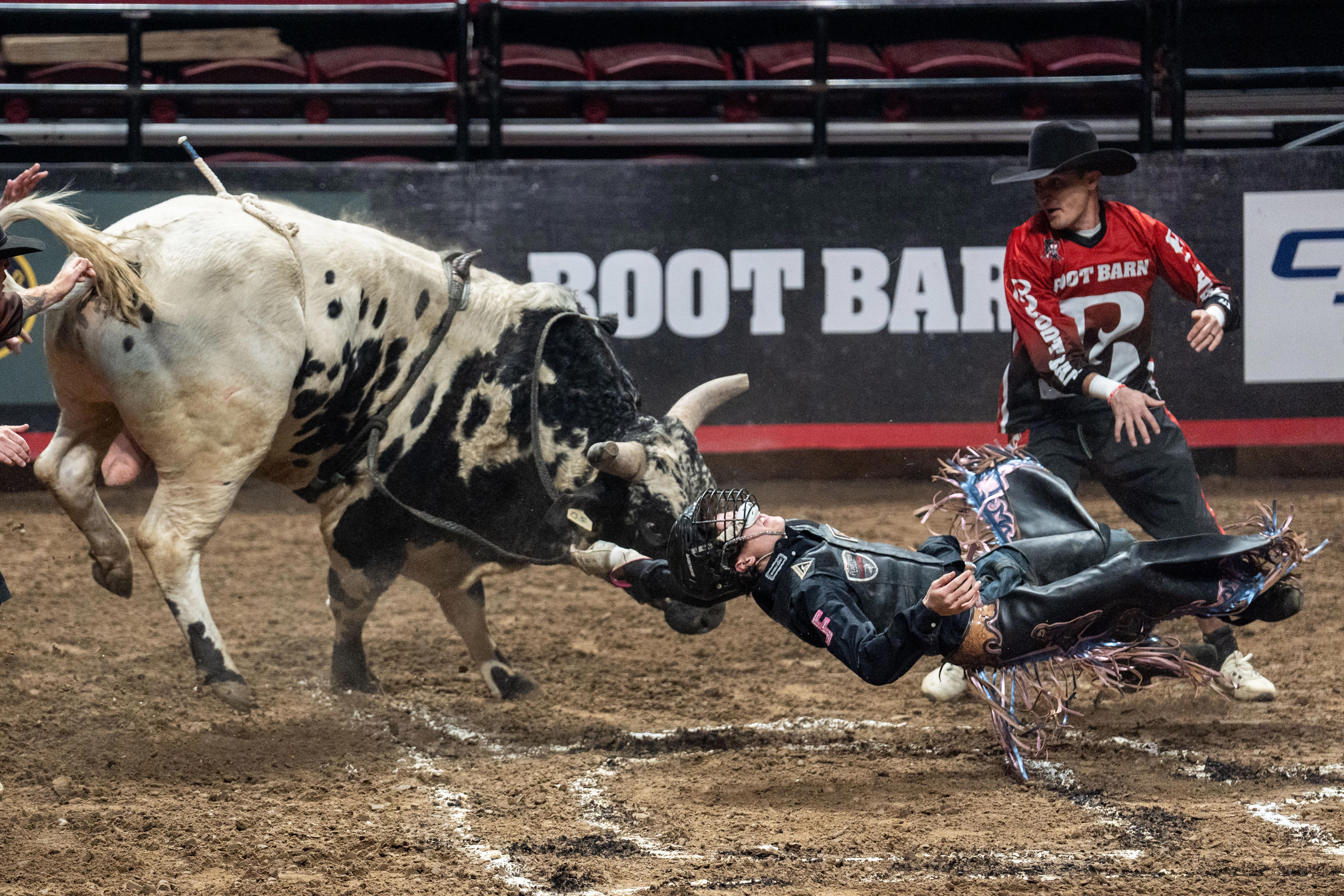 Head-to-horn action: Professional Bull Riders take over Tucker Center ...