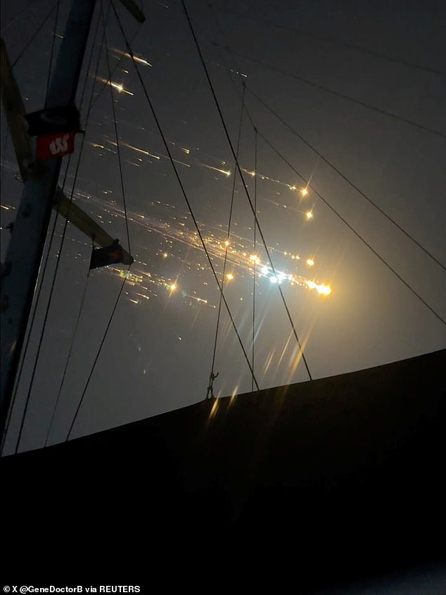 SpaceX's Starship during what the firm termed a 'rapid unscheduled disassembly' - meaning it blew up - earlier this month