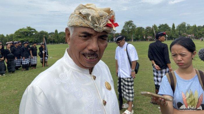 Ketua MDA atau Bendesa Agung Provinsi Bali, Ida Penglingsir Agung Putra Sukahet. Nyepi Berbarengan Dengan Terawih, MDA Bali Minta Berangkat Sholat Tak Pakai Kendaraan (Tribun Bali/Ni Luh Putu Wahyuni Sari)