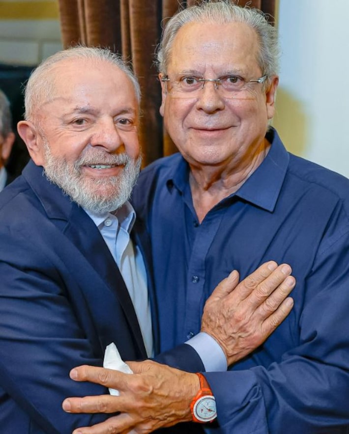 Lula e Zé Dirceu se encontraram no aniversário de Marta Suplicy, em São Paulo: 'Sempre juntos', publicou o ex-ministro Foto: Reprodução via @zedirceuoficial/Instagram