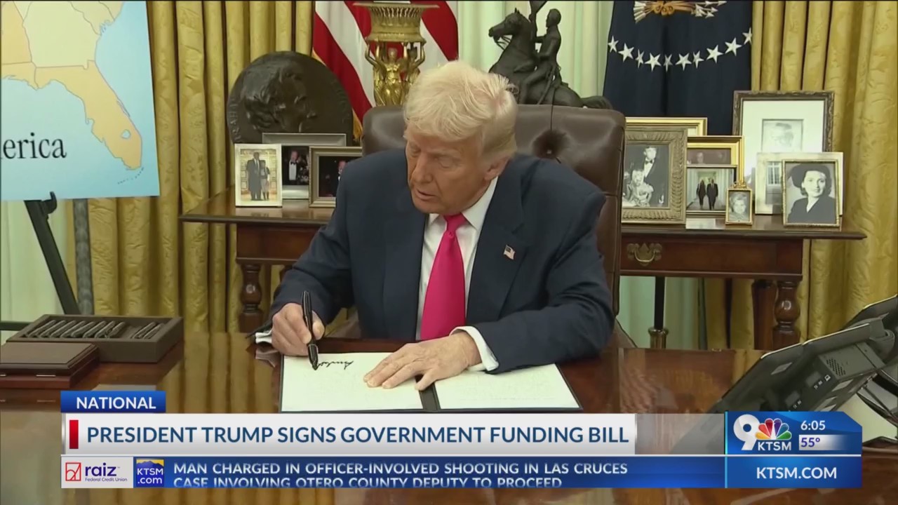 Trump sings government funding bill, avoids shutdown