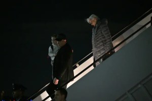 Elon Musk Spotted on Air Force One with His Mom and Son