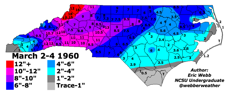 Remember when three wednesday snows left the triad with over 20 inches