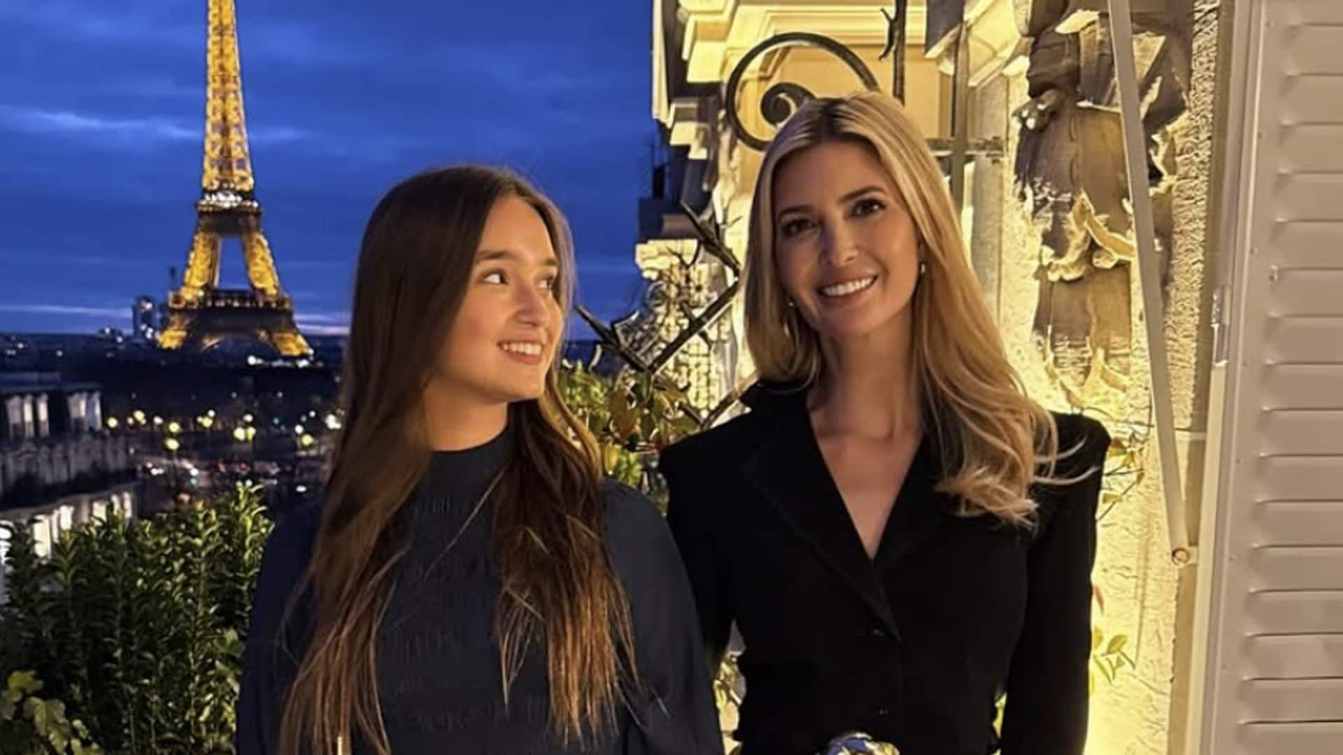 Ivanka Trump and her daughter Arabella enjoy Paris and more family moments