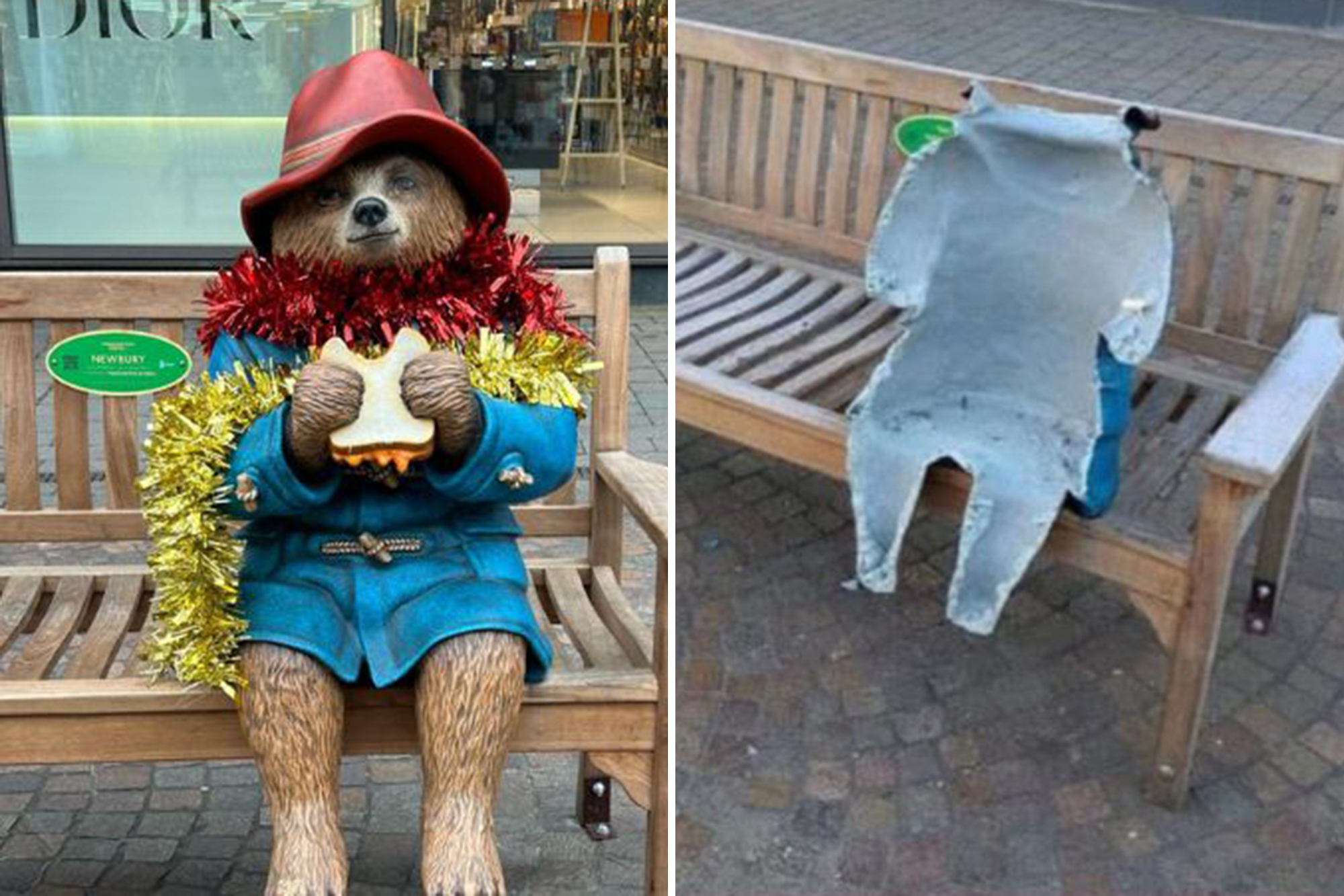 Two men arrested for destroying beloved Paddington Bear statue in