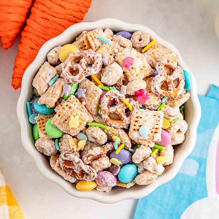 Homemade Easter Chex mix recipe