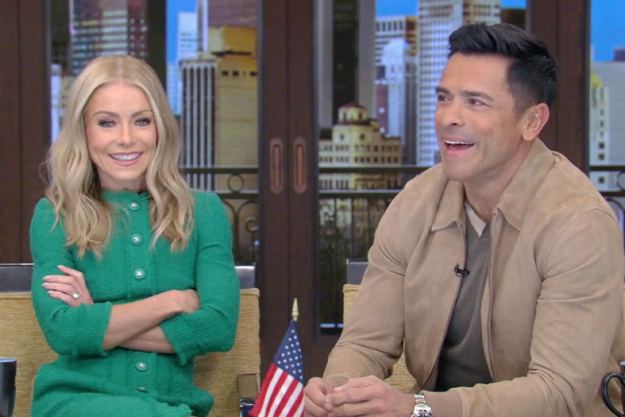 Kelly Ripa And Mark Consuelos Beckon ‘Live’ EP Michael Gelman On Camera