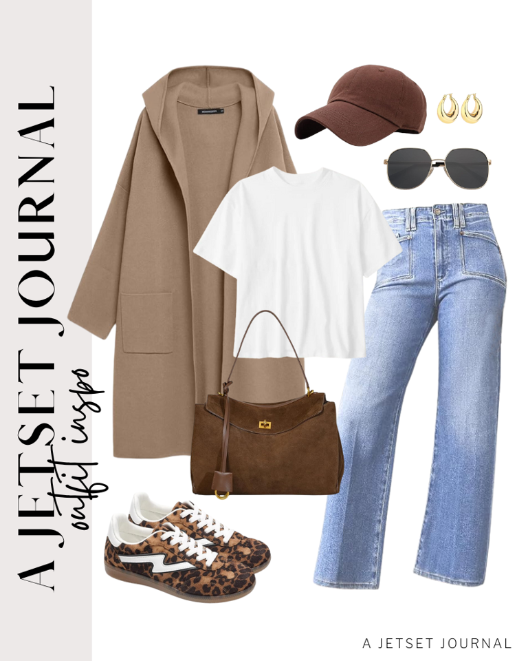 Layer over a simple white tee and new jeans