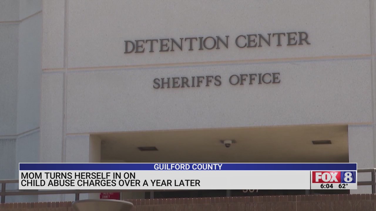 Guilford County mom turns herself in on child abuse charges over a year
