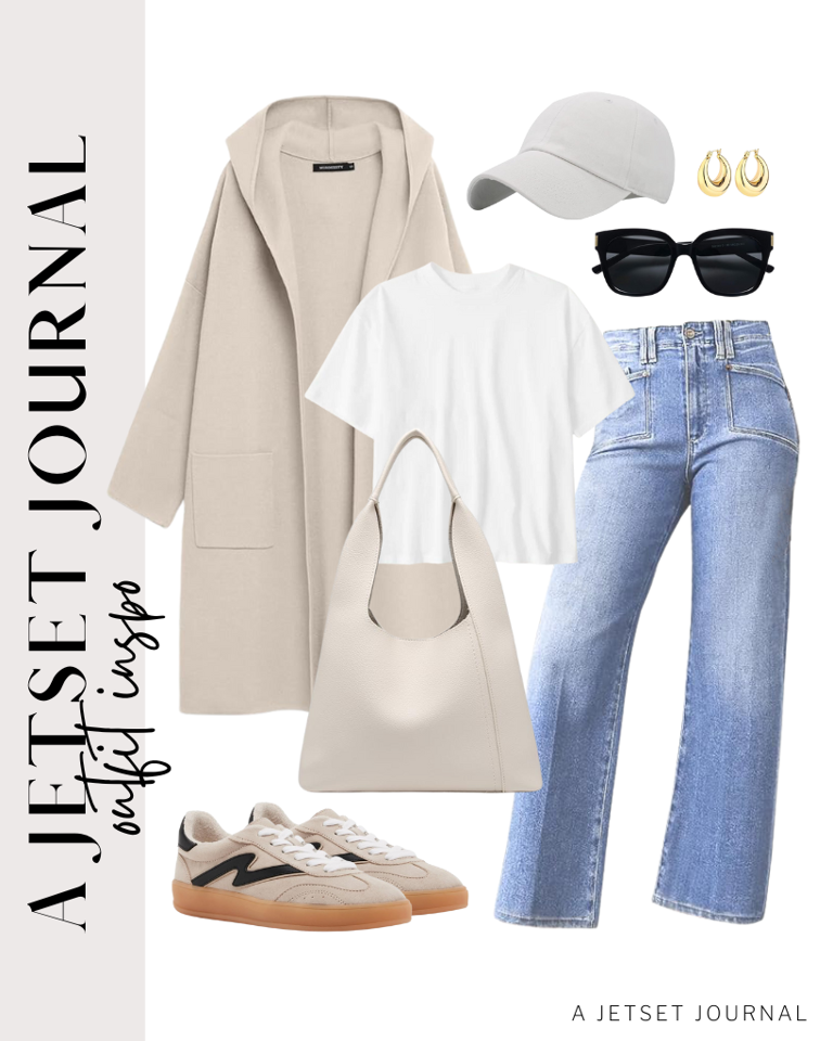 Layer over a simple white tee and new jeans