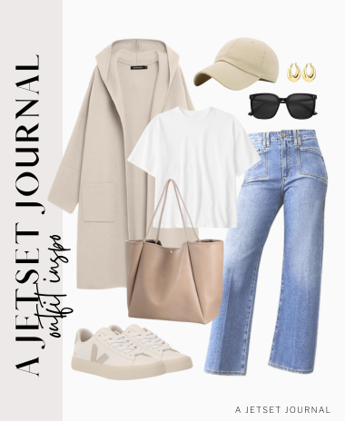 Layer over a simple white tee and new jeans