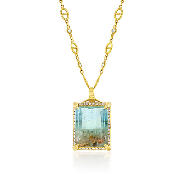 Madonna wore this nearly 80-carat aquamarine necklace worth