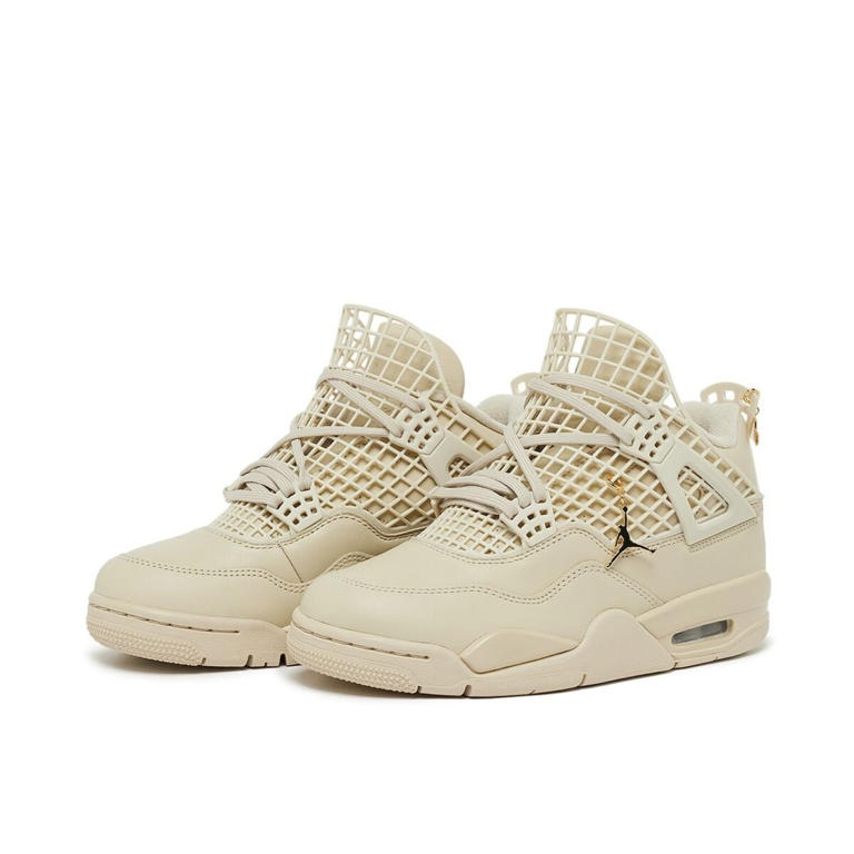 いと　no4 Nike Air Jordan 4 Retro Oxidized Green White Junior Kid AJ4