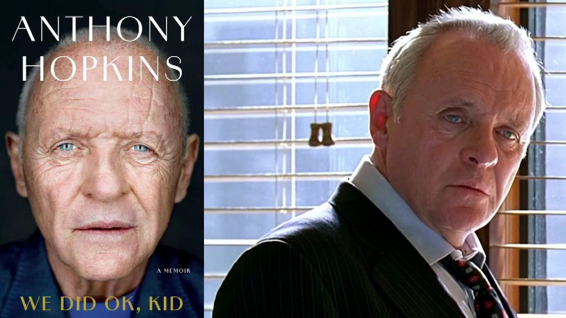 Iconic actor Sir Anthony Hopkins announces tellall memoir 'We Did Ok, Kid'
