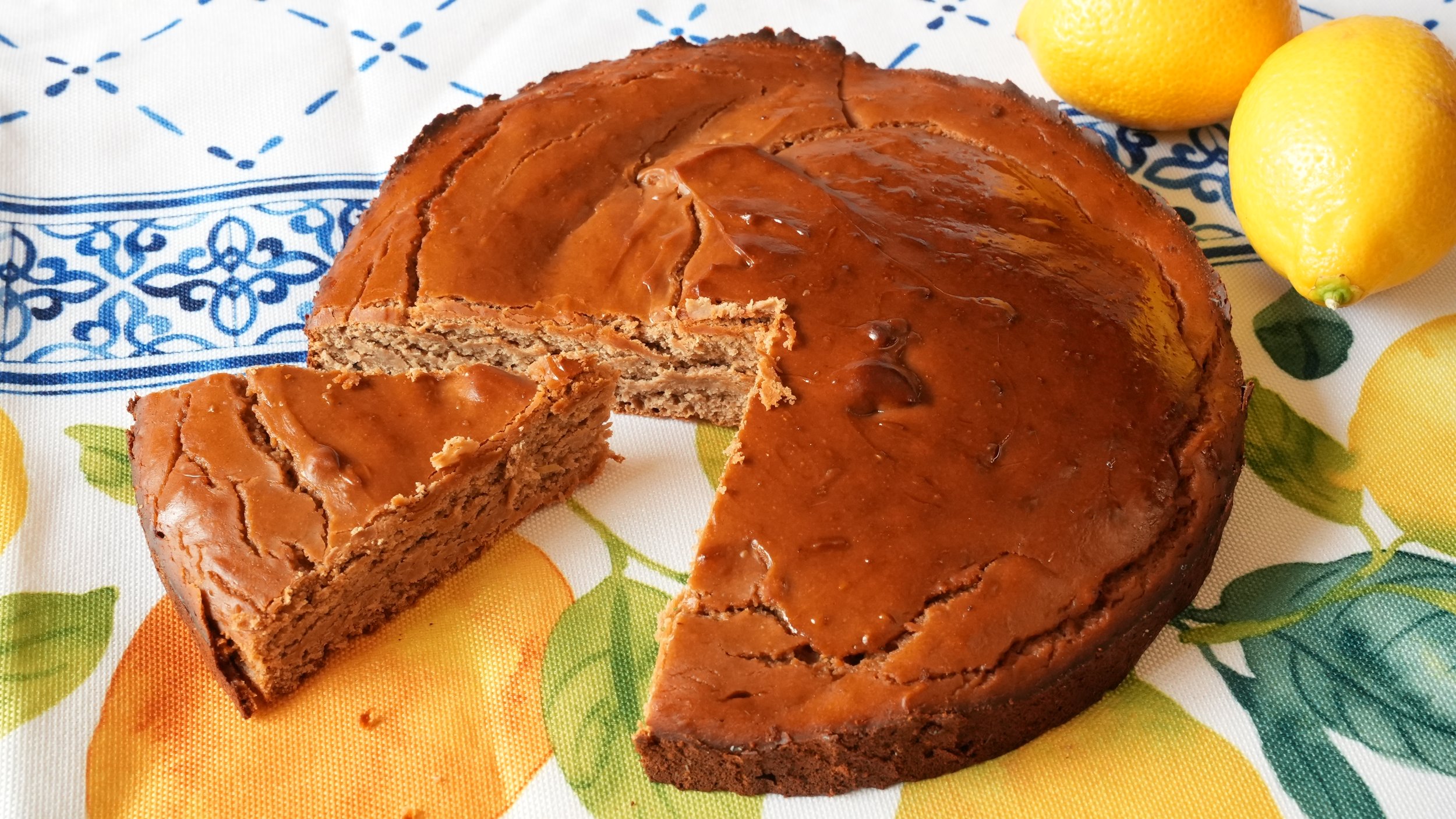 WWII Castagnaccio (Tuscan Chestnut Cake)