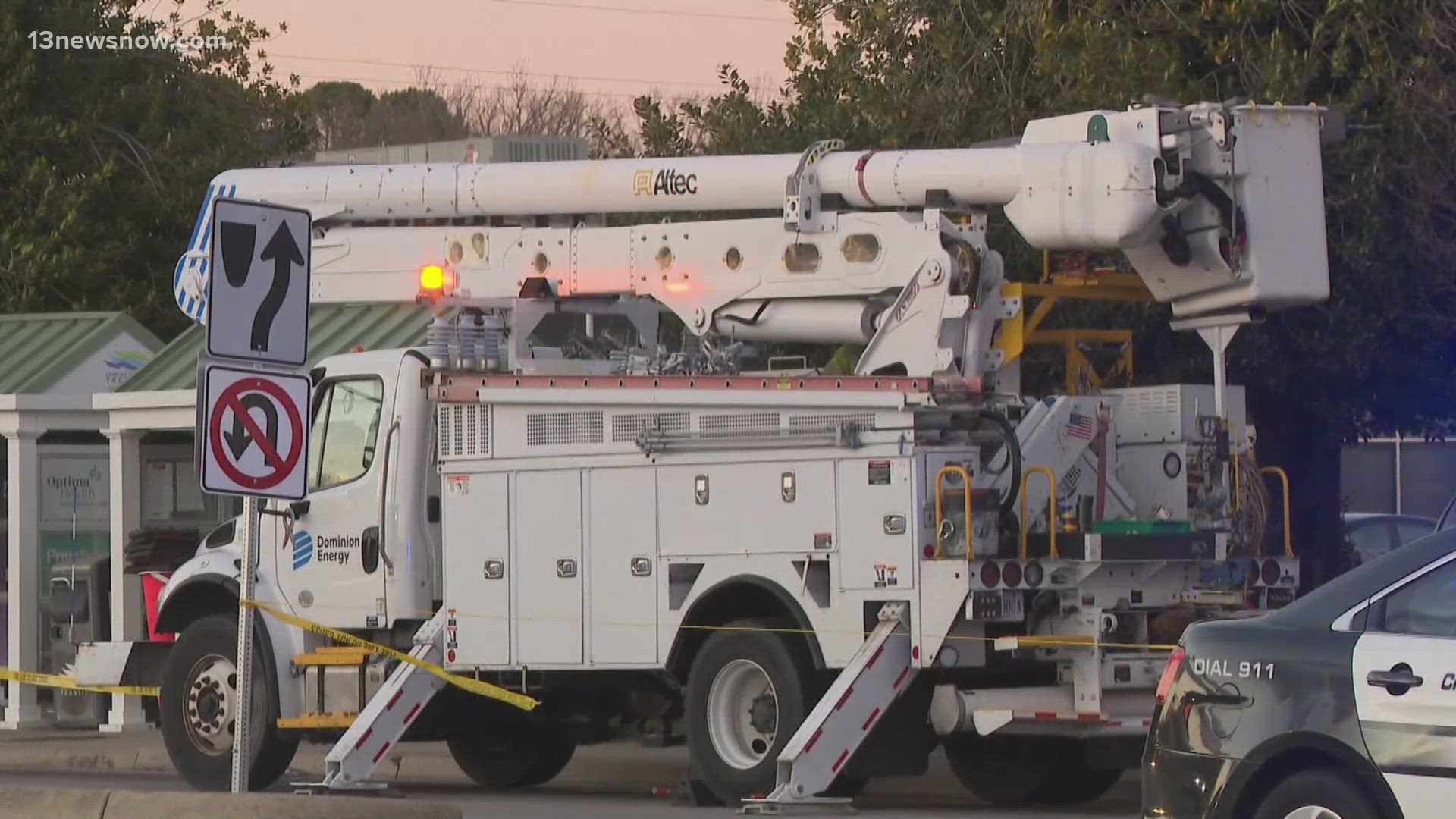 Dominion Energy responds to power outages around the region