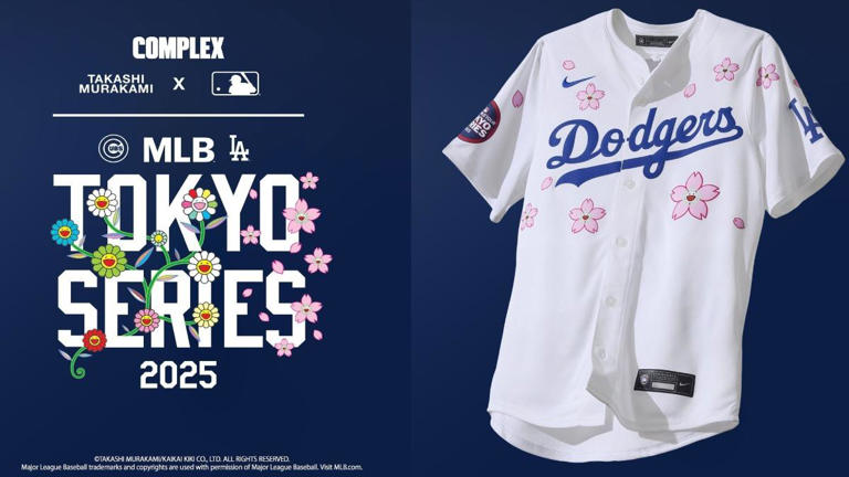 【限定品】MLB ベッツ ユニフォーム Mサイズ　桜柄　村上隆 限定品】MLB ベッツ ユニフォーム Mサイズ 桜柄 村上隆 2025年