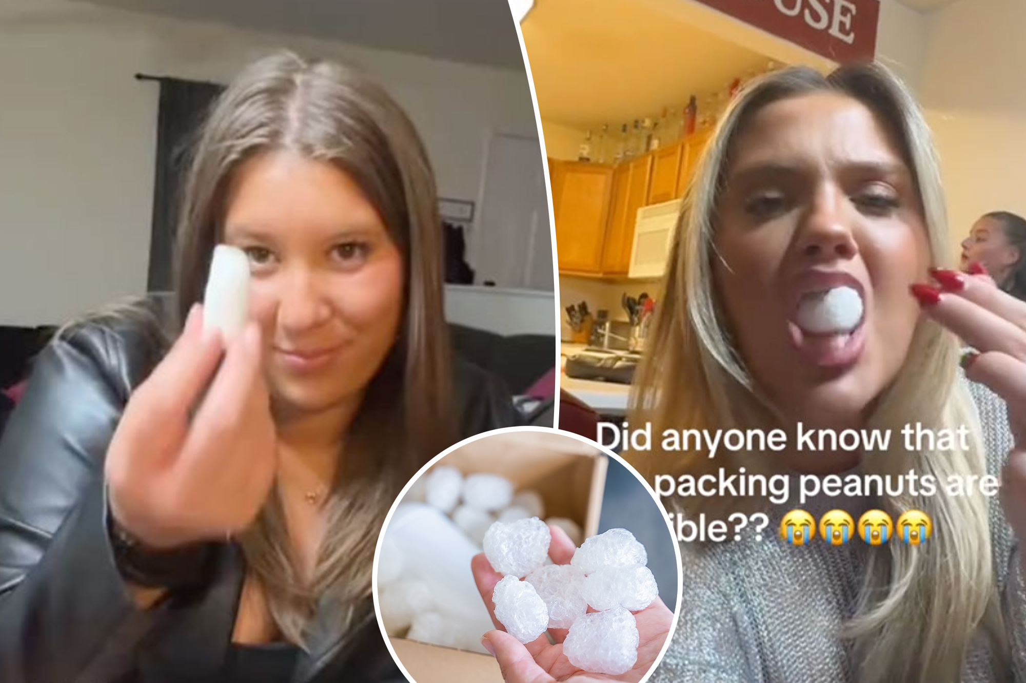 Packing peanuts aren’t food but people are eating them — and the