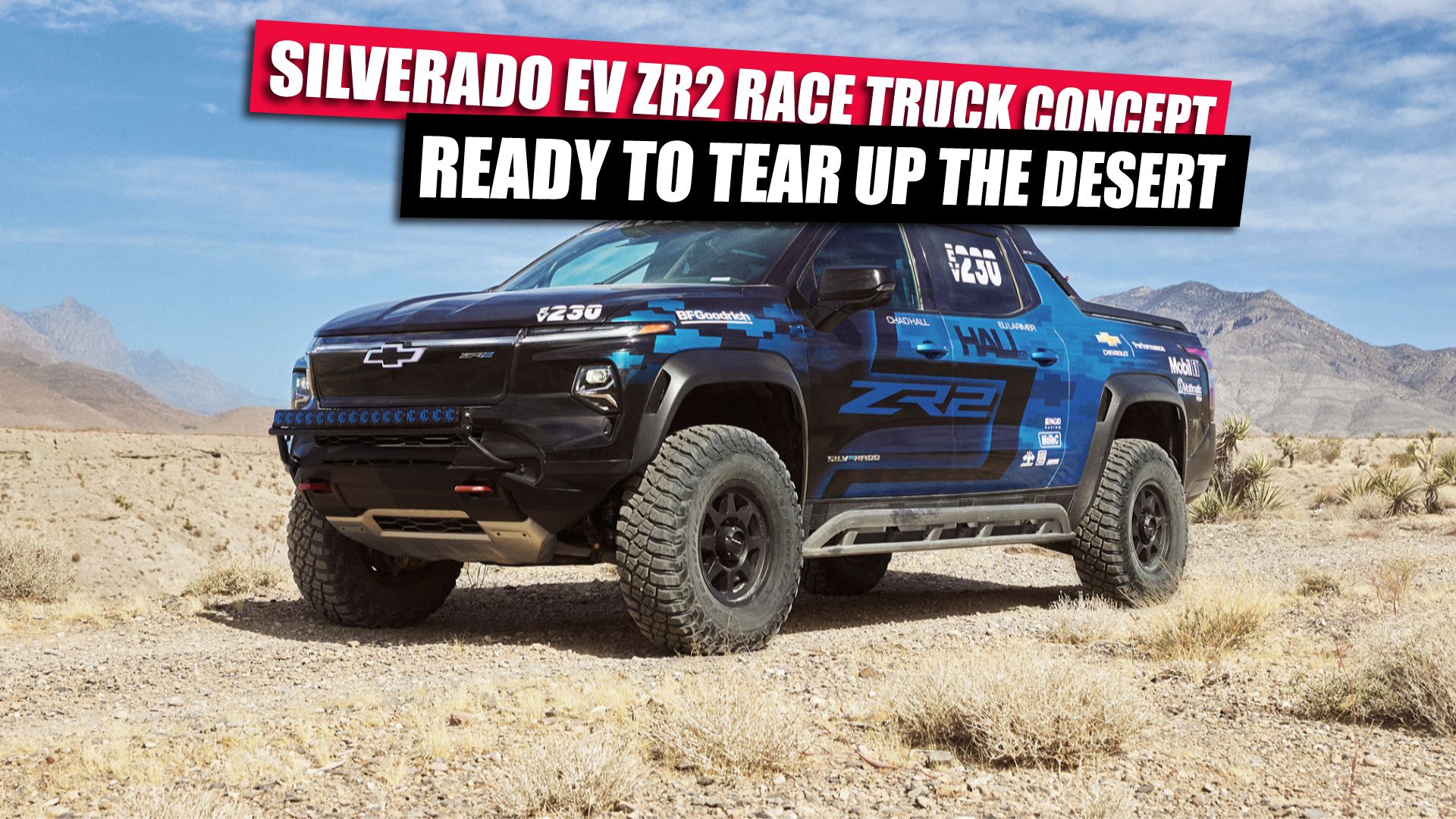 1,100-HP Silverado EV ZR2 Race Truck Is Built to Conquer the Desert