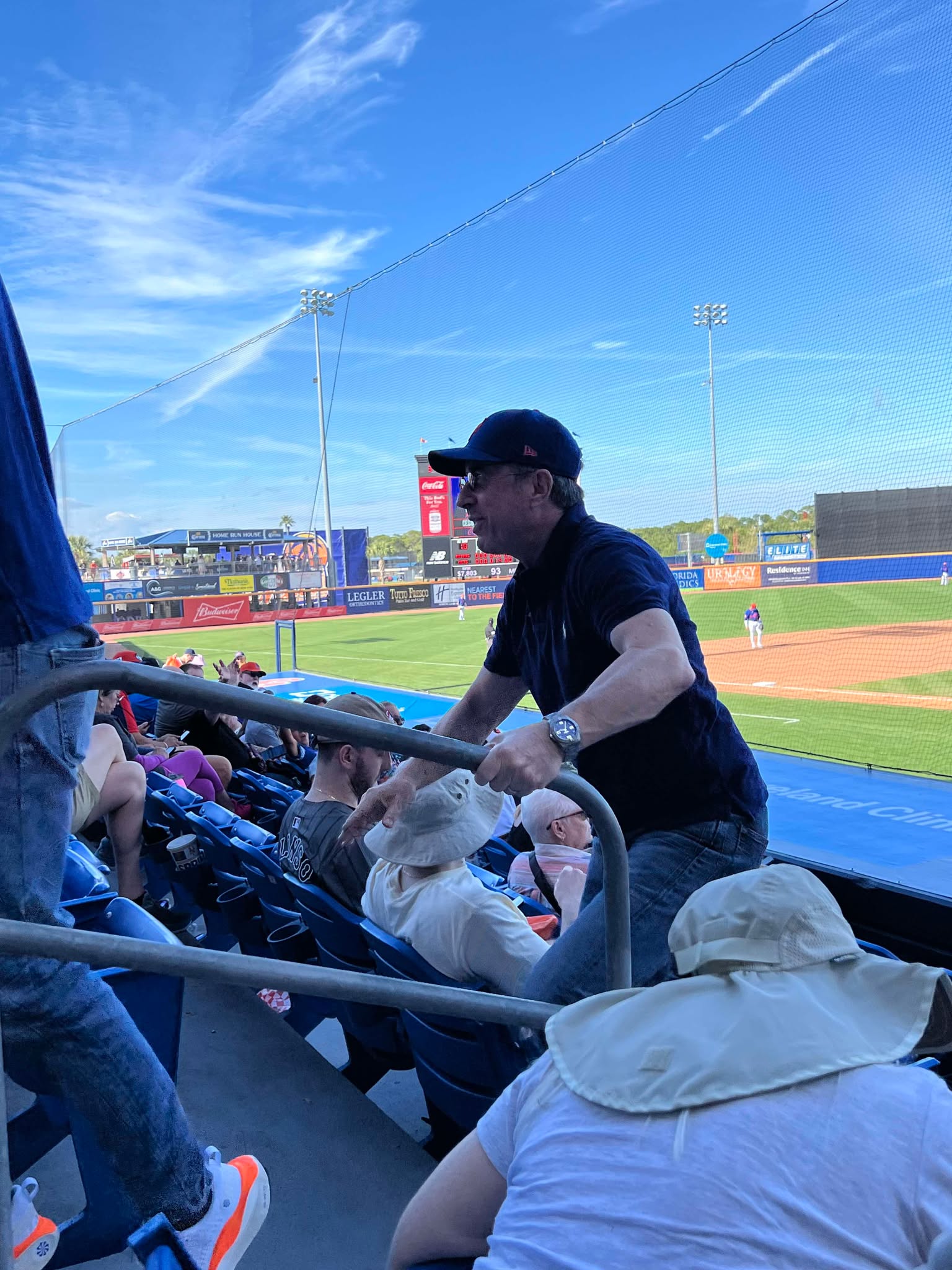 Jerry Seinfeld saw two New York Mets spring training games at Clover
